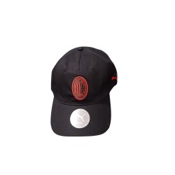 Ac Milan Puma Cappello Berretto Unisex Nero 2025 26 Essentials Baseball