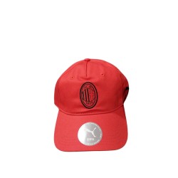 Ac Milan Puma Cappello Berretto Unisex Rosso 2025 26 Essentials Baseball