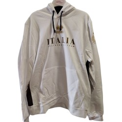 Felpa con cappuccio bianca Italia FIPAV