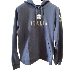 Felpa con cappuccio bianca Italia FIPAV