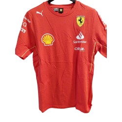 T-shirt Scuderia Ferrari Team da uomo 2024